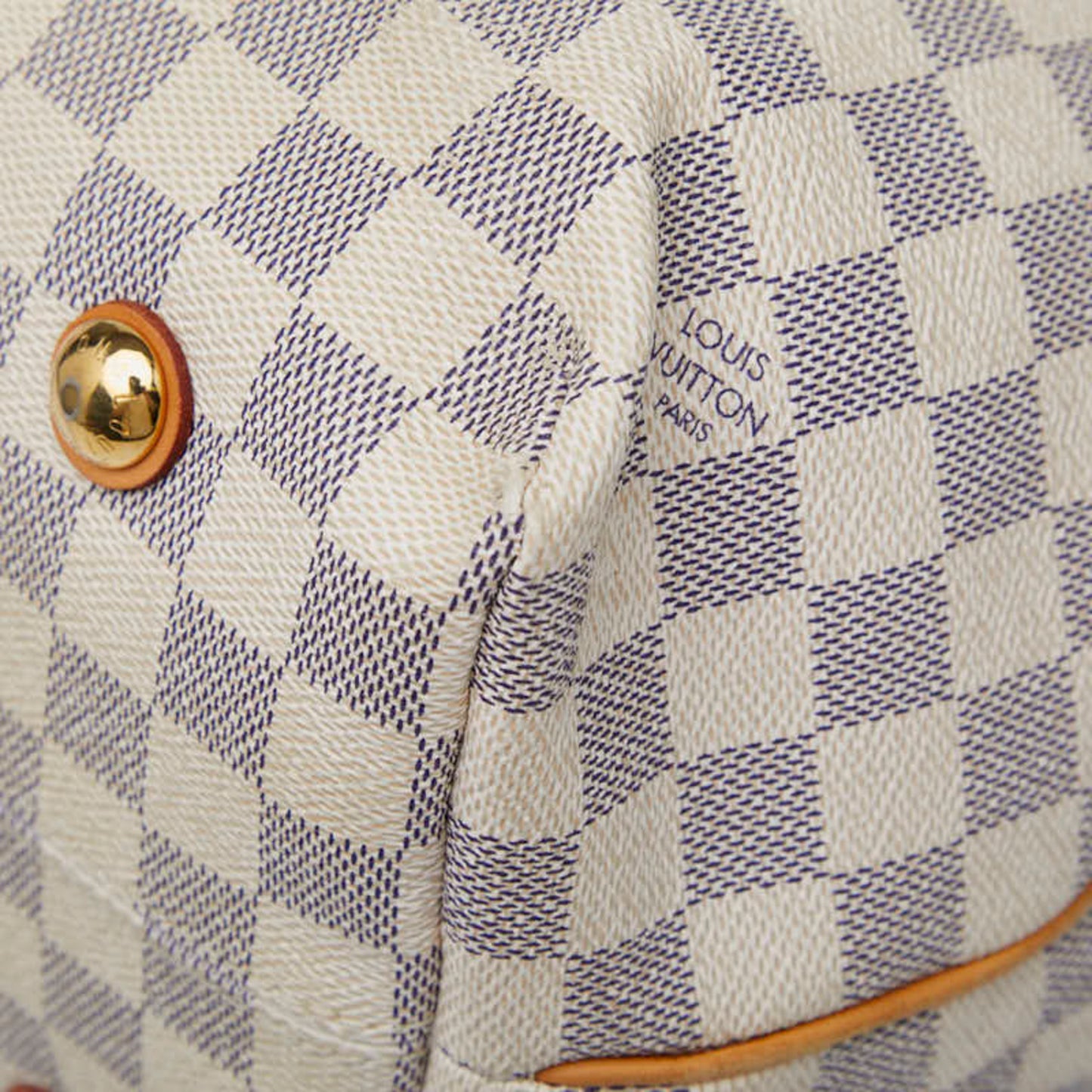 Louis Vuitton Damier Azur Cabas Mm Handbag Tote Bag N41375 White Leather