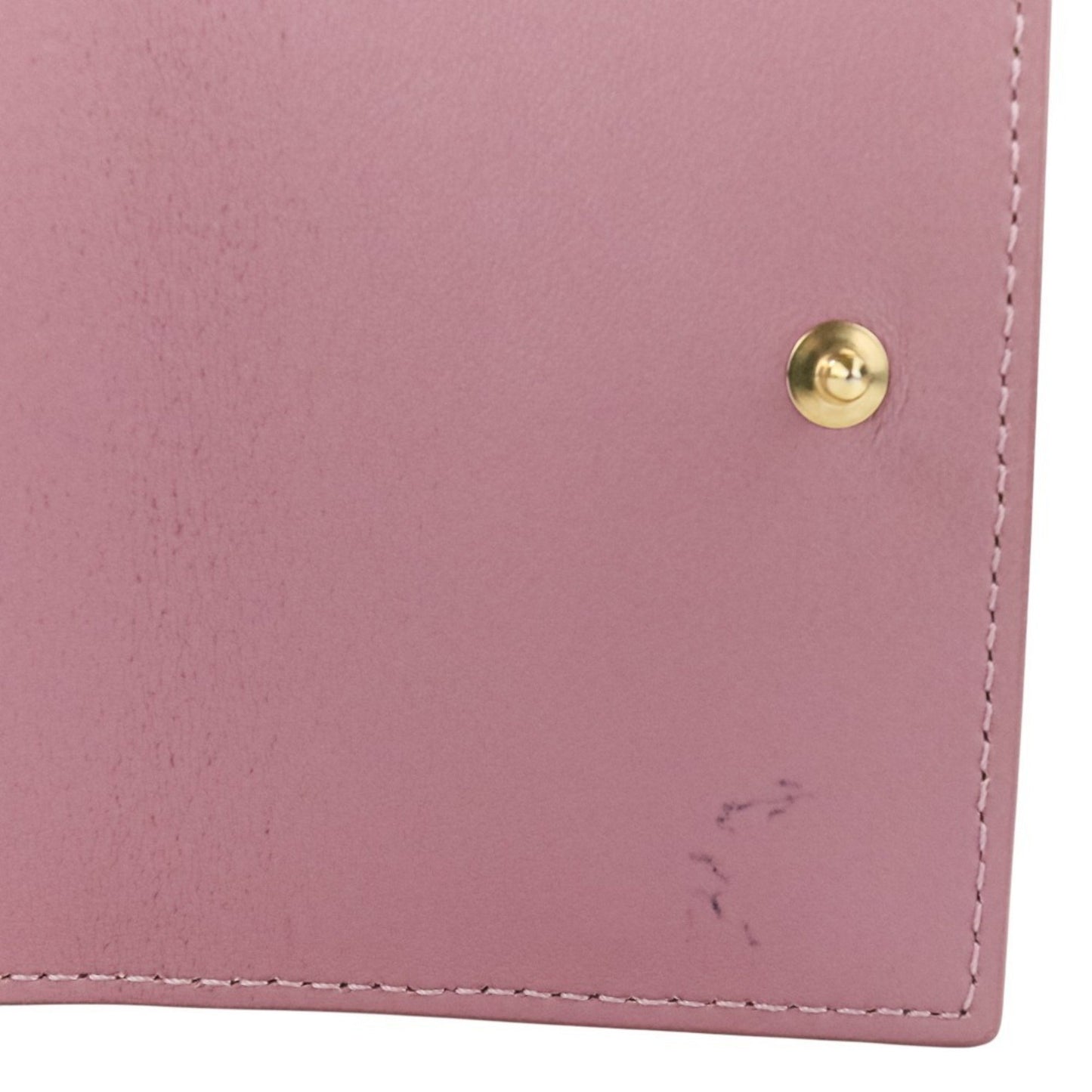 Christian Dior Lady Cannage Lotus Wallet Tri-Fold In Lavender