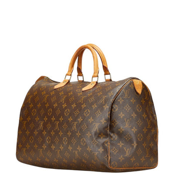 Louis Vuitton Monogram Speedy 40 Handbag/Boston Bag M41522 Brown Leather