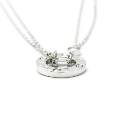 Cartier Love Circle Necklace B7219400 White Gold (18K) Diamond Men