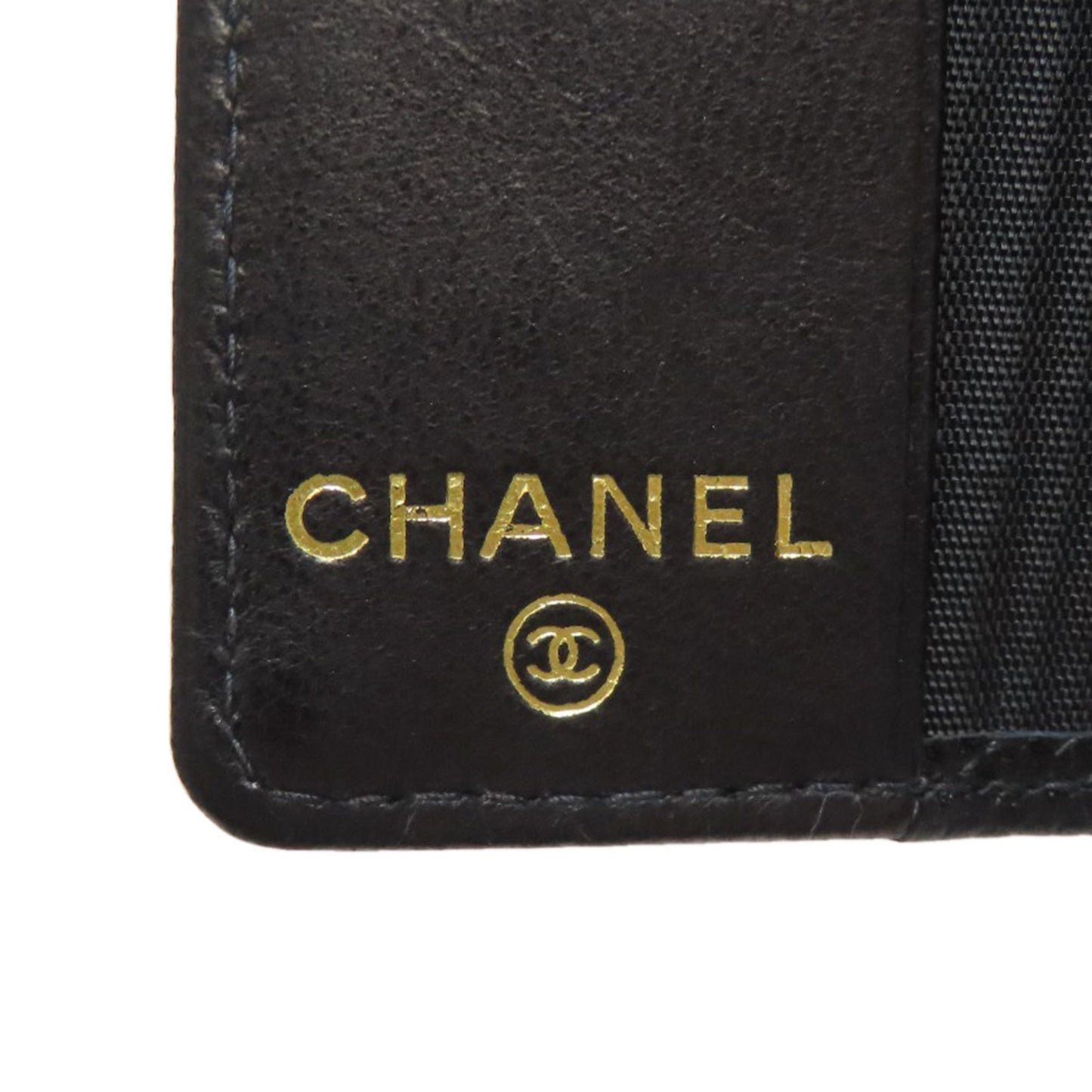 Chanel Coco Mark Gold Hardware Key Case In Grained Calfskin