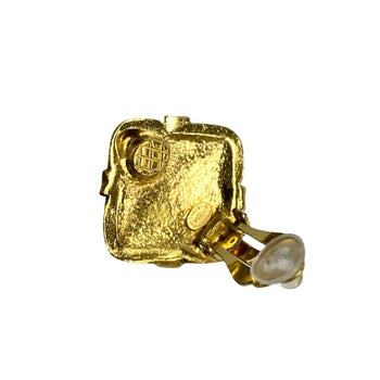 Chanel Vintage 97A Engraved Coco Mark Motif Earrings/Ear Cuff Gold 69077