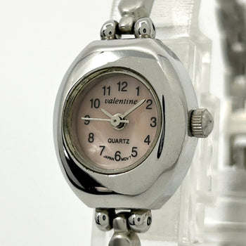 Valentino Valentine Women'S Quartz Watch With Pink Dial And Silver Bracelet