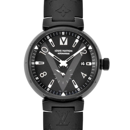 Louis Vuitton Louis Vuitton Q1D22Z Tambour Watch Automatic Black Dial