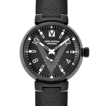 Louis Vuitton Louis Vuitton Q1D22Z Tambour Watch Automatic Black Dial