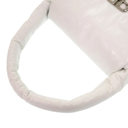 Like New Balenciaga Monaco Handbag In White Leather