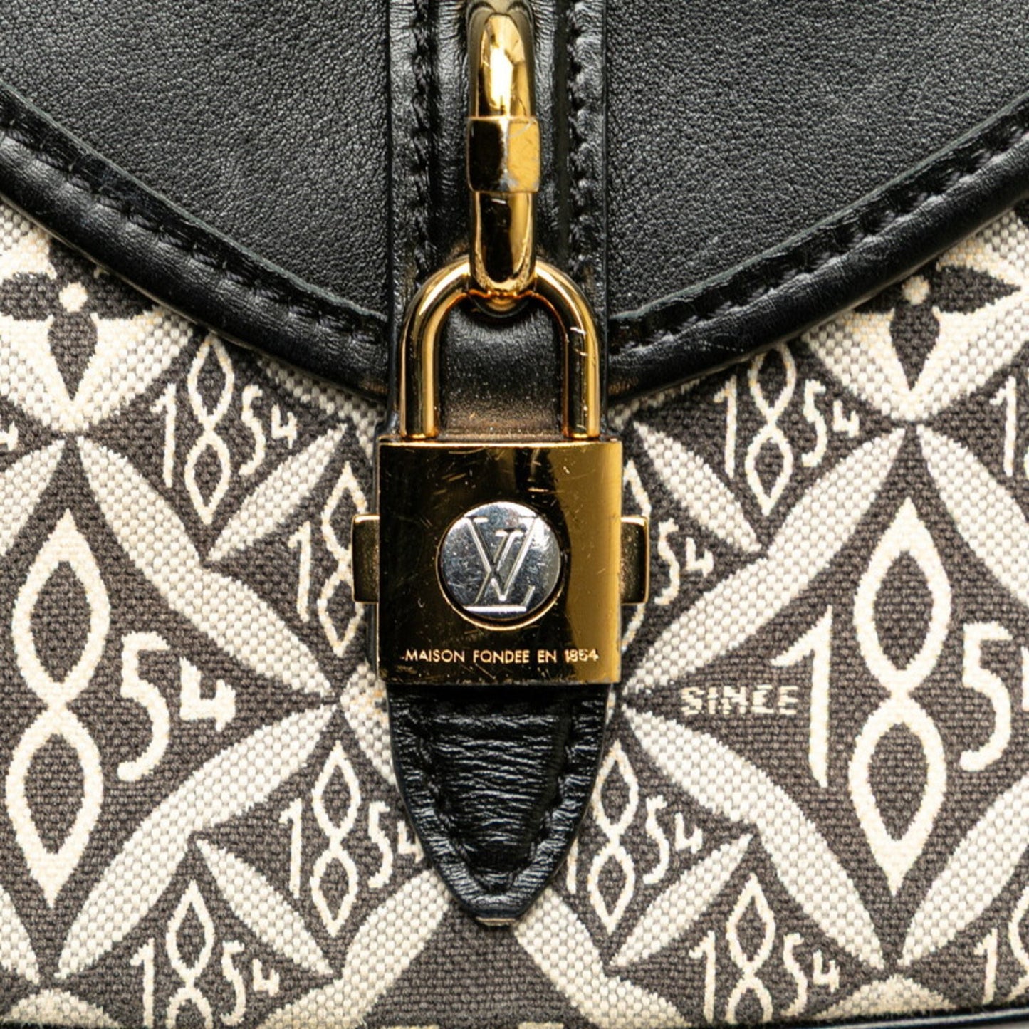 Louis Vuitton Since1854 Neo Saumur Mm Shoulder Bag M57488 Black Canvas