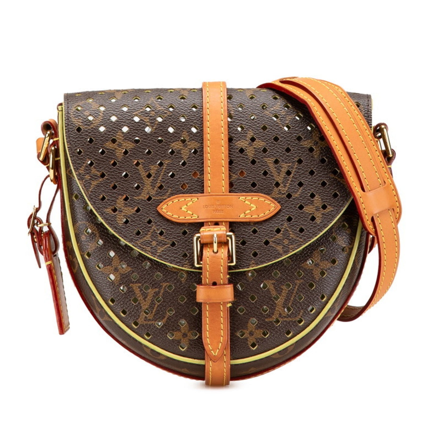 Louis Vuitton Monogram Perfor Flore Chantilly Shoulder Bag M94086 Brown