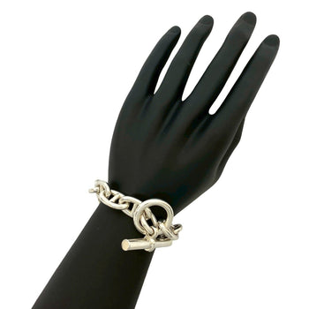 Hermes Chaine D'Ancre Tgm 12-Link Sterling Silver 925 Chain Bracelet/Bangle