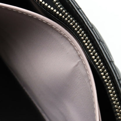 Christian Dior Miss Cannage New Rock Chain Wallet Clutch Bag Leather Black