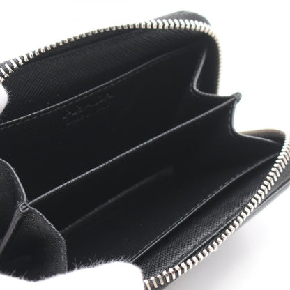 Prada Saffiano Triang Wallet/Coin Case Wallet Saffiano Leather