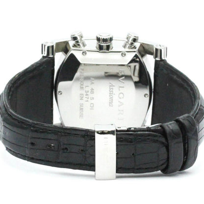 Polished Bvlgari Assioma Chronoragph Steel Automatic
