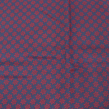 Hermes Silk Angora Anchor Pattern Fringed Shawl/Stole/Scarf