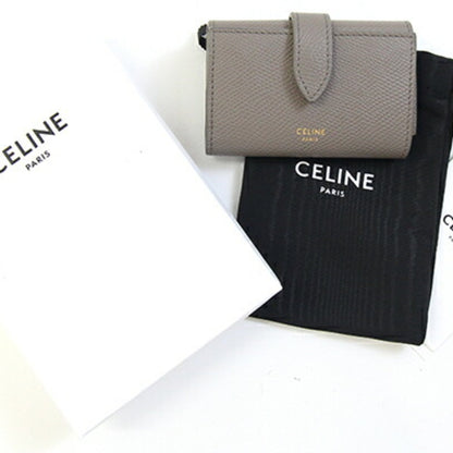 Celine Essential 6-Key Case 10J353Bru Greige Leather