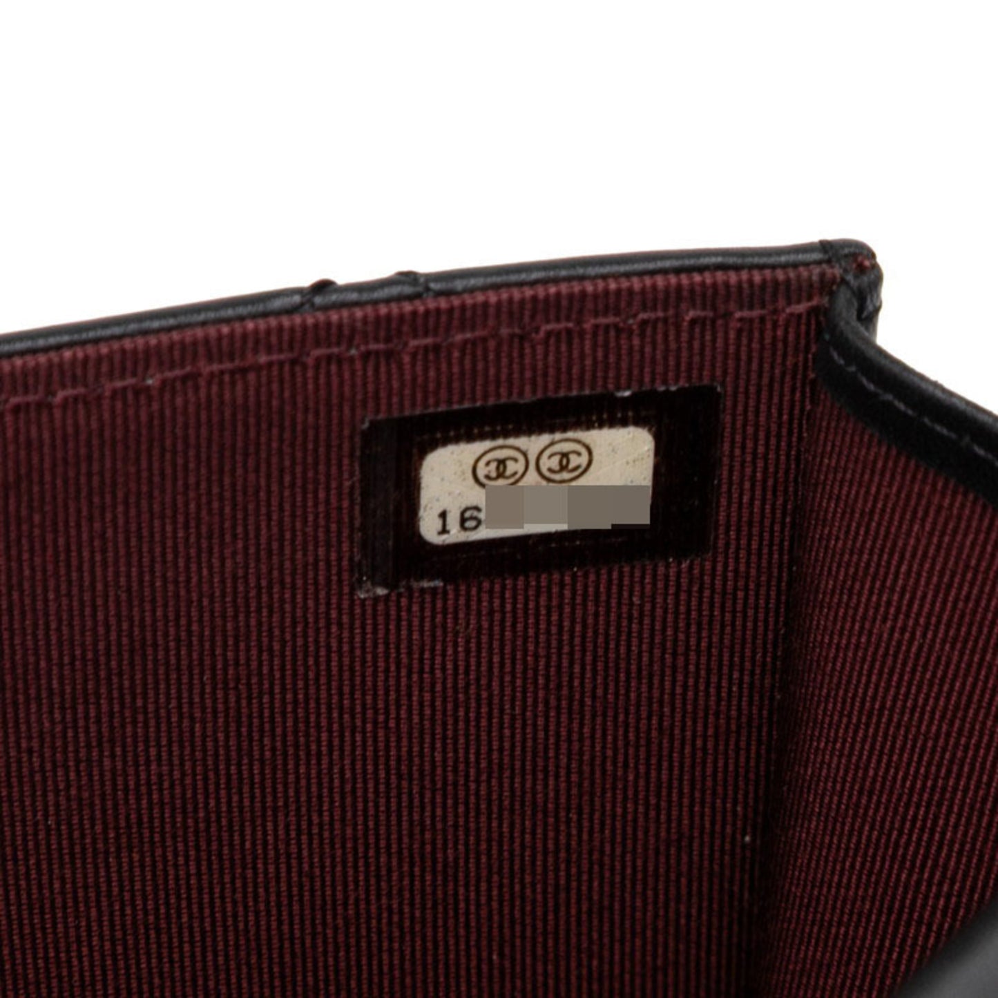 Chanel 2.55 Long Wallet In Black Lambskin