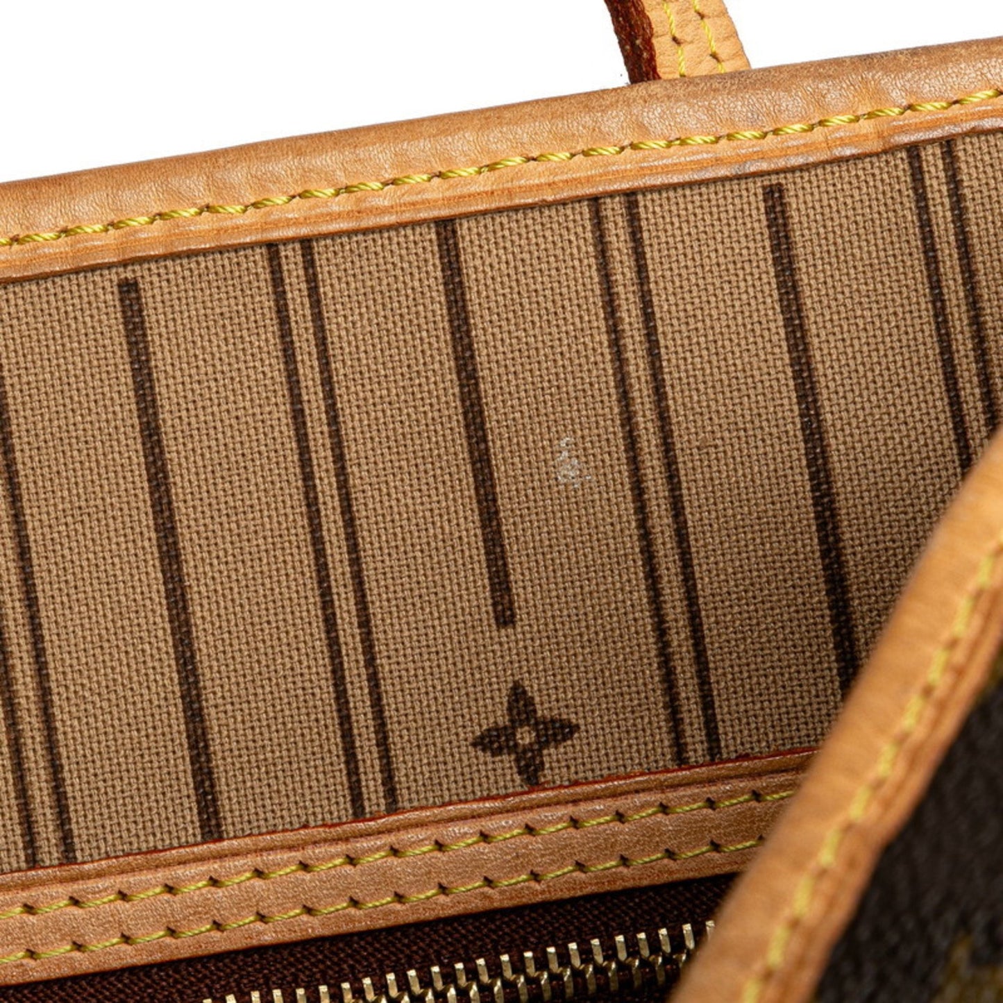 Louis Vuitton Monogram Neverfull Mm Shoulder Bag Tote M40156 Brown Leather