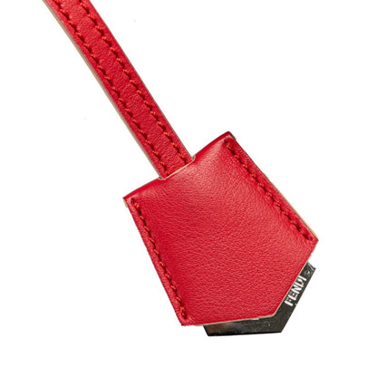 Fendi Petit Trois Jours Handbag 8Bh333 Red Leather