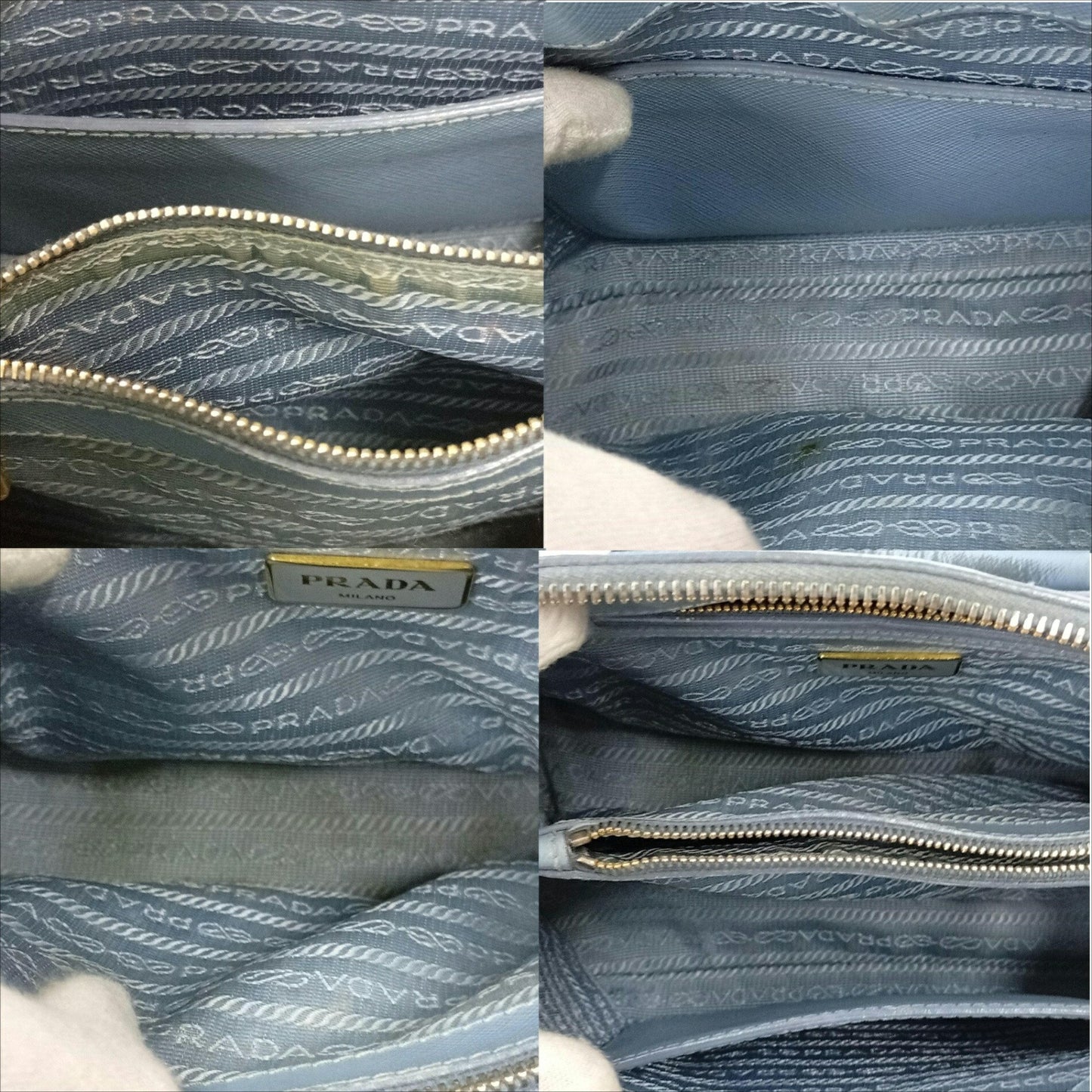 Prada Saffiano Leather Lux Astrale Sky Blue Bl0838 Prada Saffiano Lux Astrale Handbag Ja-25011