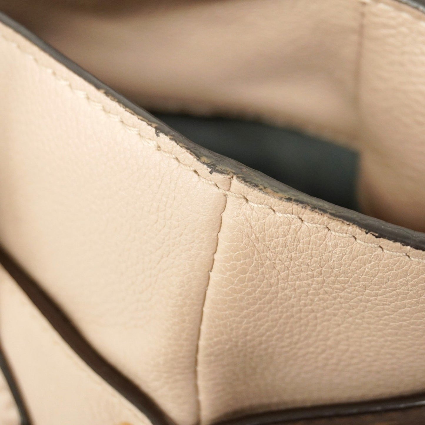 Louis Vuitton Monogram On My Side Handbag M58485 Greige Brown 2-Way Bag