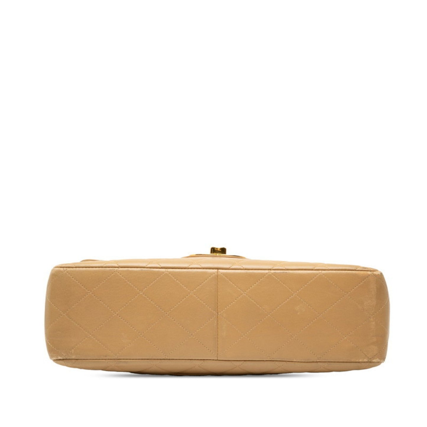 Chanel Matelasse 30 Coco Mark Chain Shoulder Bag In Beige Lambskin