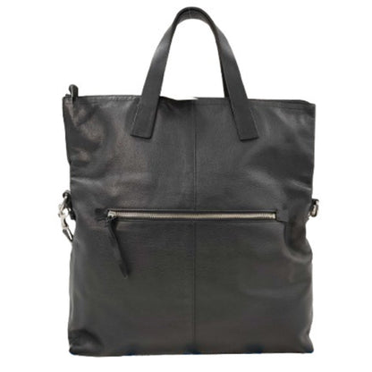 Coach Tote Bag Thompson Crossbody Foldover 70493 Black Leather