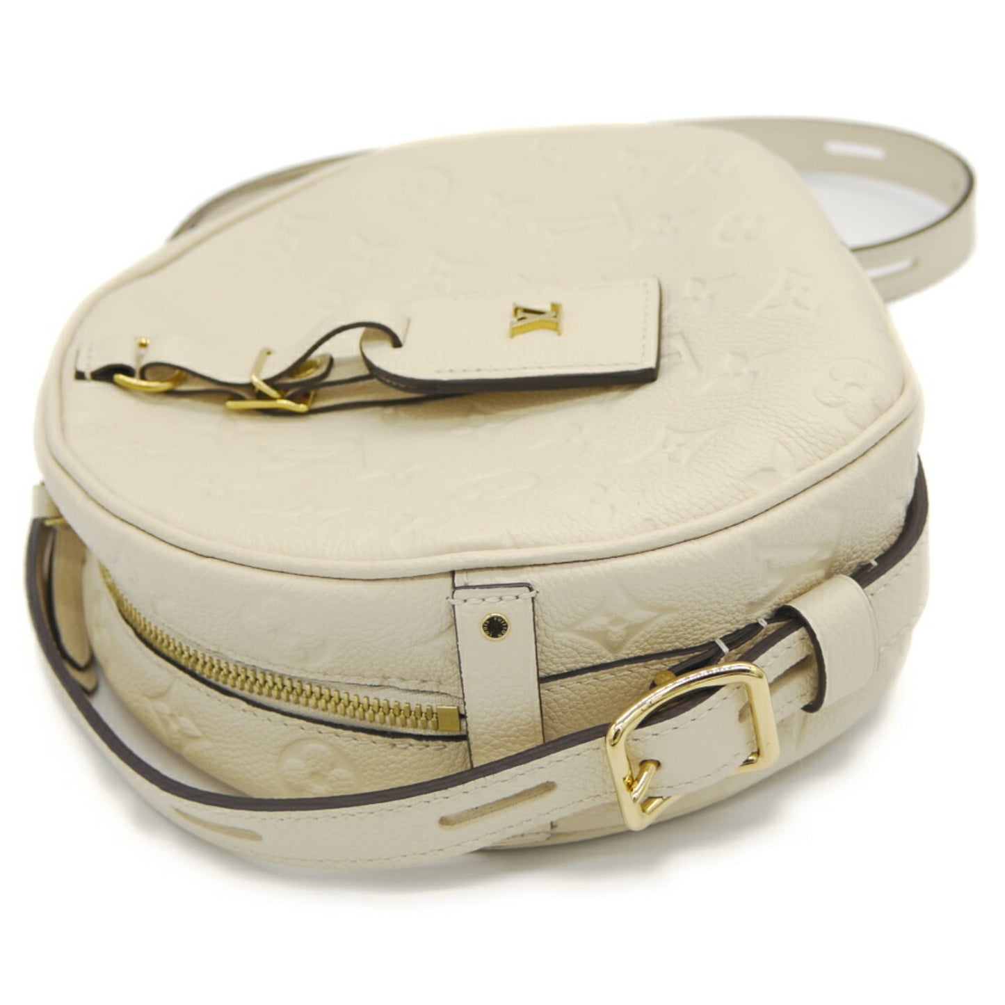 Louis Vuitton Poite Chapeau Souple Monogram Empreinte Creme Shoulder Bag M45276