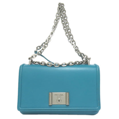 Prada Chain Shoulder Bag Leather