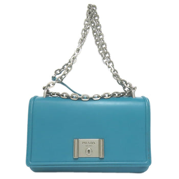 Prada Chain Shoulder Bag Leather