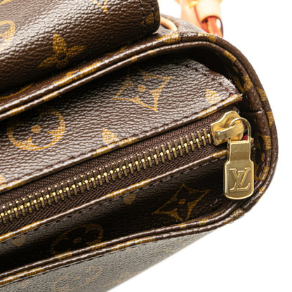 Louis Vuitton Monogram Viva Cite Gm One-Shoulder Bag M51163 Brown Pvc Leather