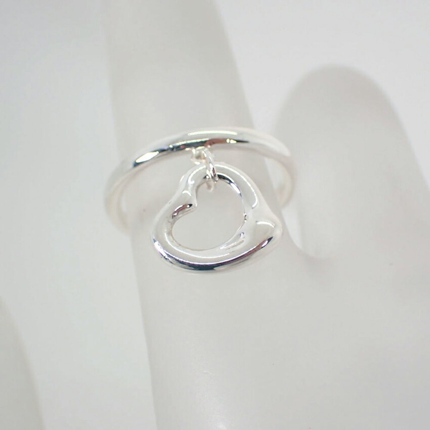Tiffany 925 Heart Ring Size 7 J9-3