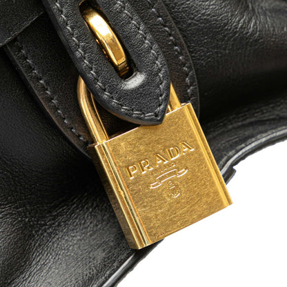 Prada Esplanade Two-Tone Handbag 1Ba046 In Black