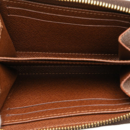 Louis Vuitton Monogram Zippy Coin Purse Case M60067 Brown Pvc Leather