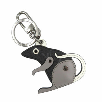 Louis Vuitton M68835 Porte Cle Lv Rat Monogram Eclipse Metal Black Grey Keychain Bag Charm