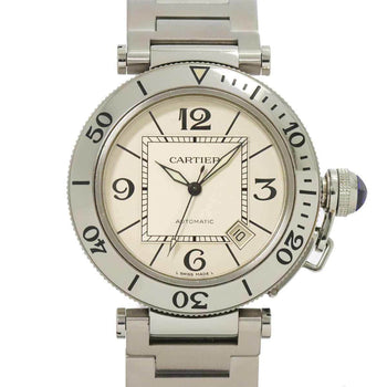 Cartier Pasha Seatimer W31080M7 Men'S Watch With Date Display