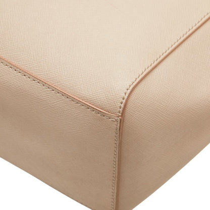 Tory Burch Tote Bag Shoulder Pink Beige Leather