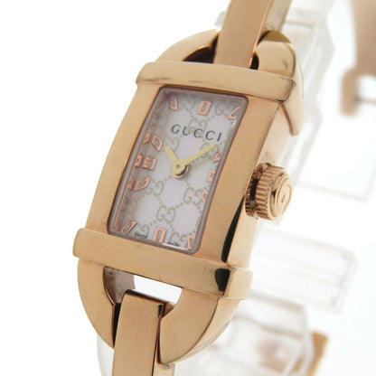 Gucci 6800L Pink Gold Shell Dial Stainless Steel White Quartz Watch 1683Gucci