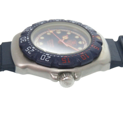 Tag Heuer Formula 1 370.508 Stainless Steel Rubber Navy Quartz Wristwatch 1911 Heuer