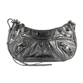Balenciaga Lucagol Mini Shoulder Bag In Silver