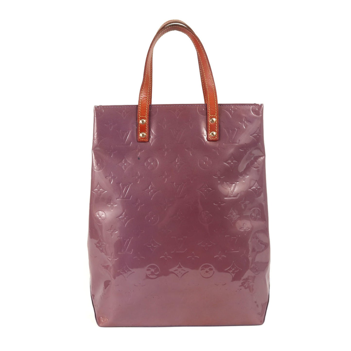 Louis Vuitton Monogram Vernis Reed Mm Tote Bag