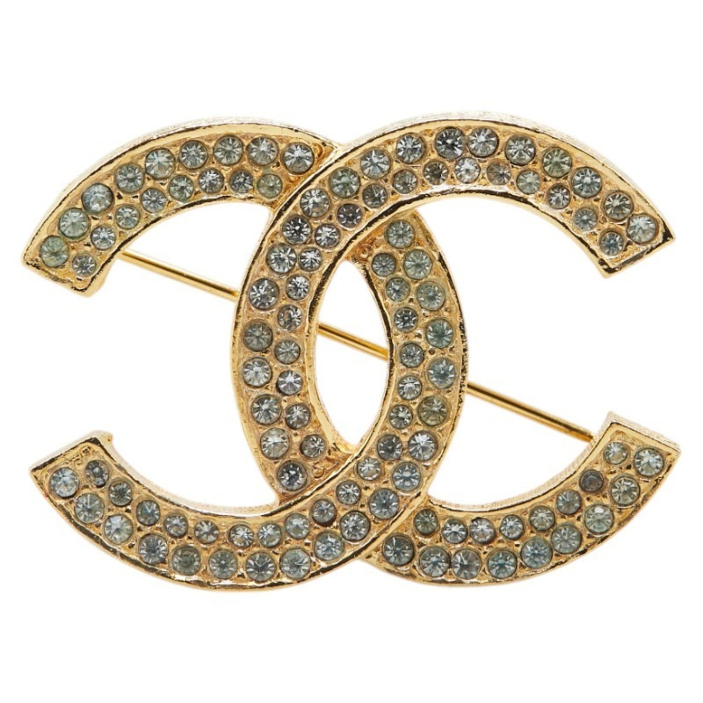 Chanel Coco Mark Rhinestone Brooch