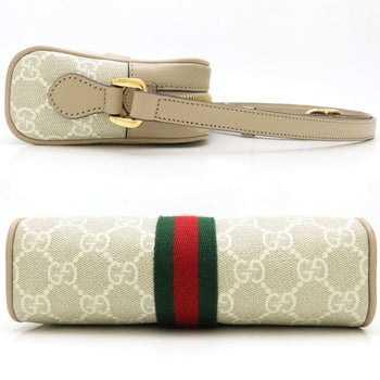 Gucci Ophidia 517350 Shoulder Bag In Gg Supreme Canvas And Leather