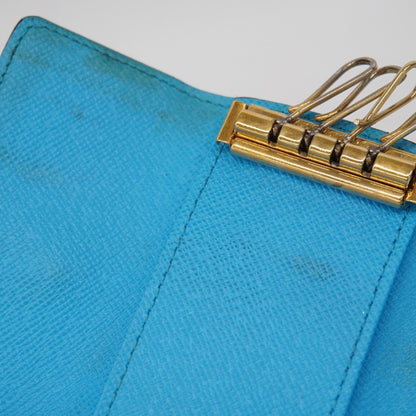 Louis Vuitton Monogram Multicle 4 Key Case M81939 Brown/Blue