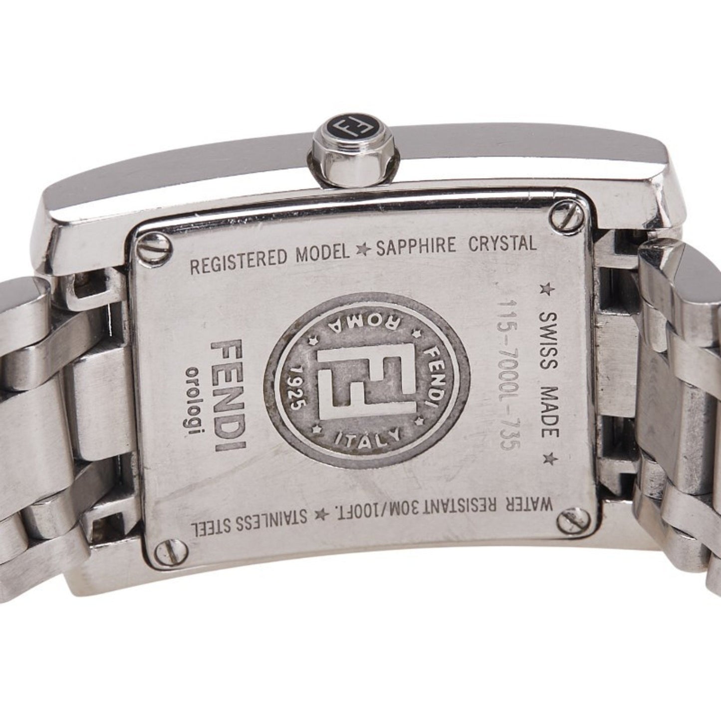 Fendi Horologi Classico Watch 7000L Quartz Pink Dial Stainless Steel