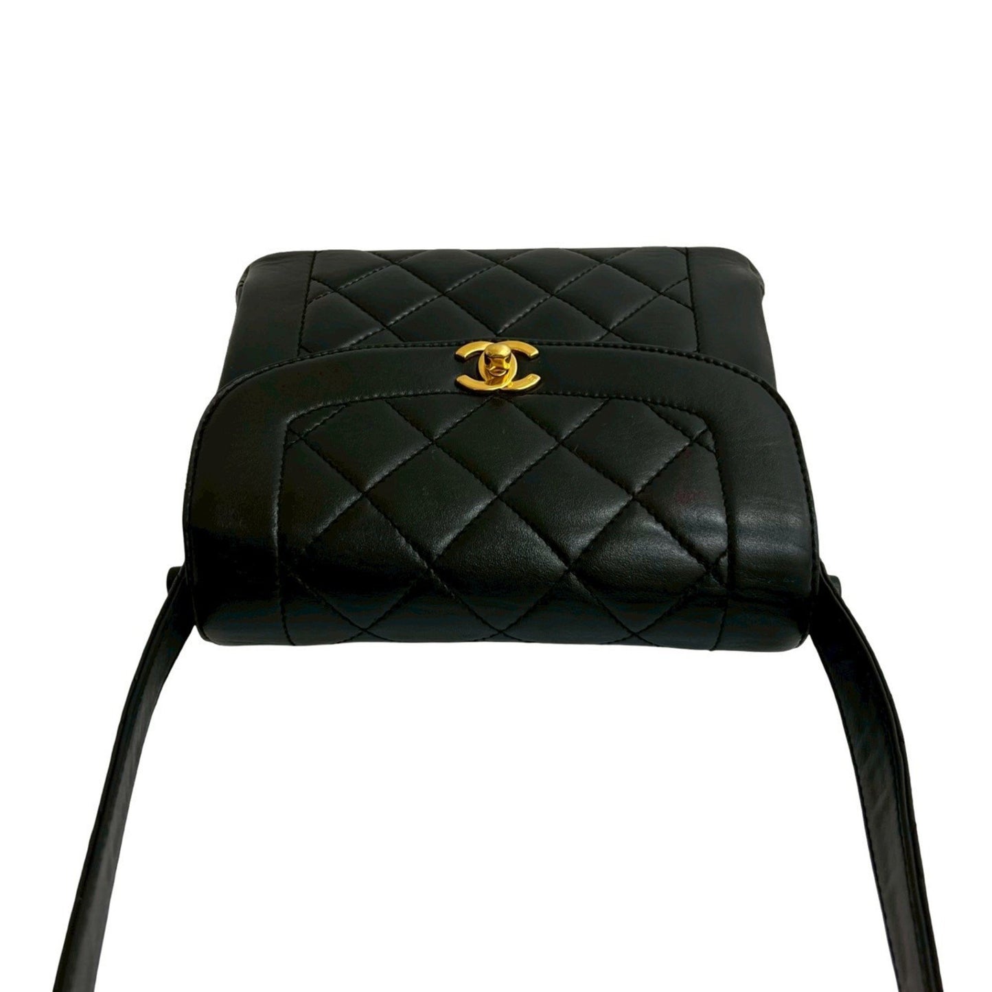 Chanel Diana Flap Matelasse Coco Lambskin Semi-One Shoulder Bag