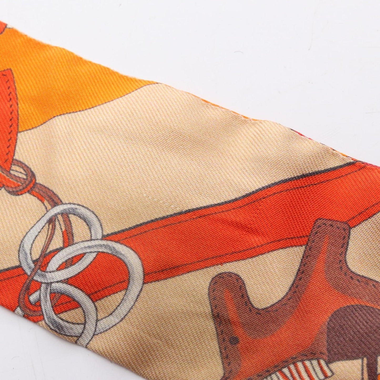 Hermes Herms Twilly Brides Et Gris Silk Scarf For Women