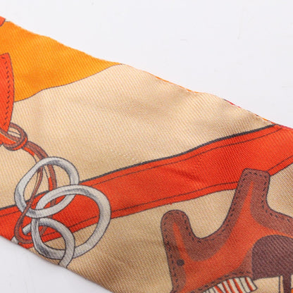 Hermes Herms Twilly Brides Et Gris Silk Scarf For Women