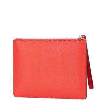 Michael Kors Butterfly Motif Clutch Bag/Second Bag Red Leather