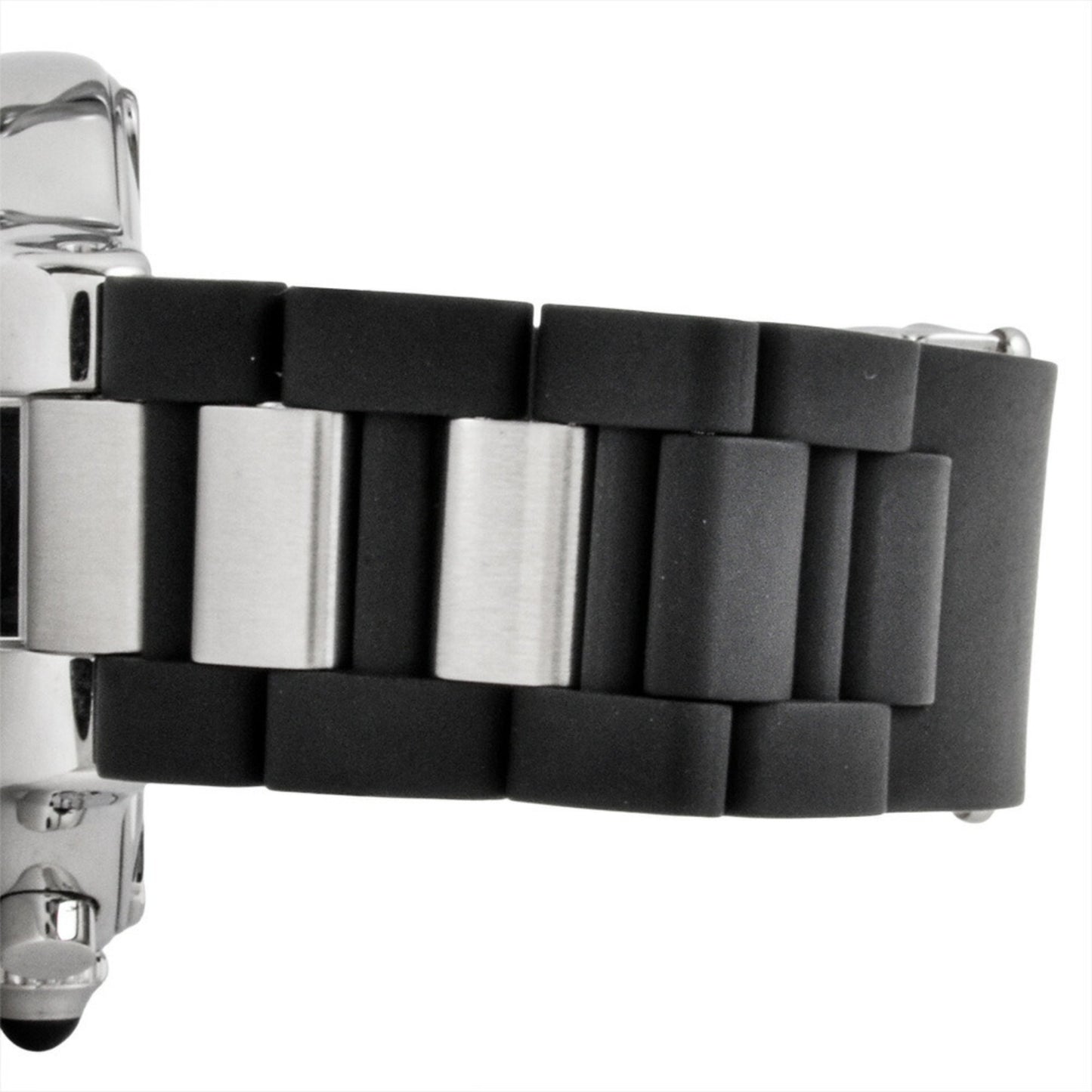 Cartier Must 21 Chronoscaph Vantianne 2424 W10125U2 Quartz Watch With Black Dial And Stainless Steel