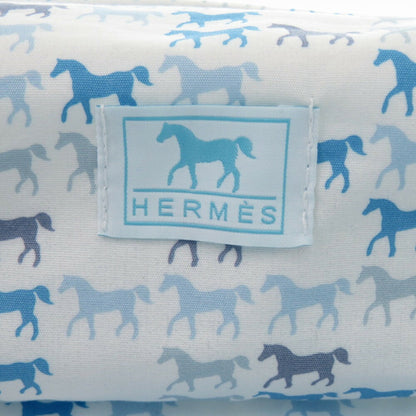 Hermes Like New Herms Cabriole To-Go Mm Cotton Pouch In White