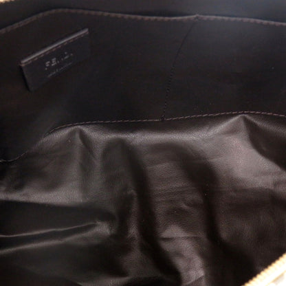 Unused Fendi X Skims Collaboration Logo 8N0171 Nylon Beige Pouch Bag 0920 Fendi Skims